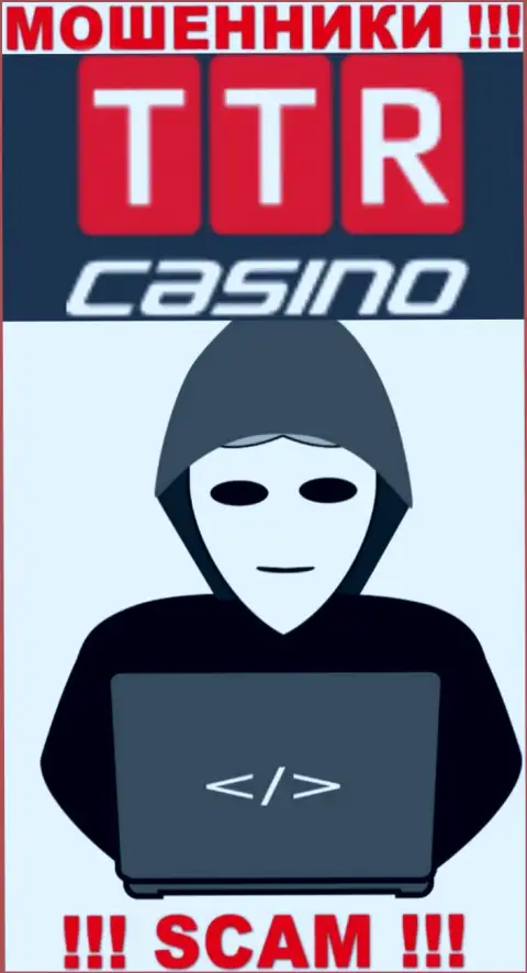 Перейдя на сайт кидал TTR Casino мы обнаружили полное отсутствие сведений о их непосредственных руководителях