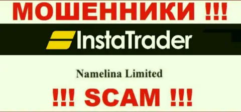 Юр лицо компании InstaTrader Net - это Namelina Limited, инфа взята с официального веб-сервиса