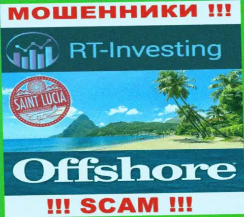 RT-Investing Com безнаказанно лишают денег, ведь пустили корни на территории - Saint Lucia