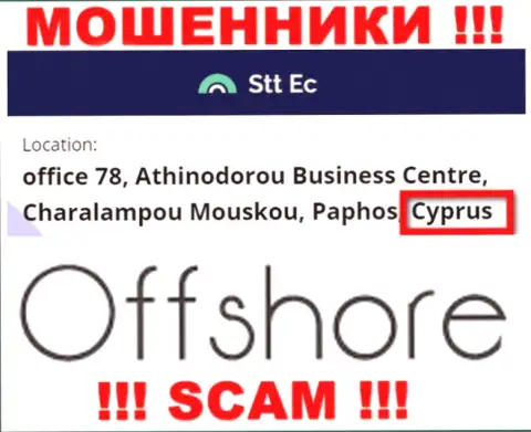 СТТЕС - это ВОРЮГИ, которые зарегистрированы на территории - Cyprus
