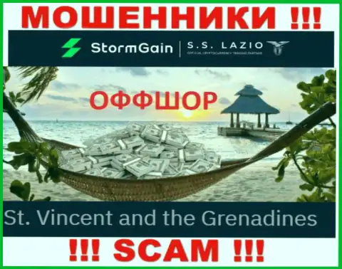 Сент-Винсент и Гренадины - здесь, в оффшоре, базируются мошенники StormGain