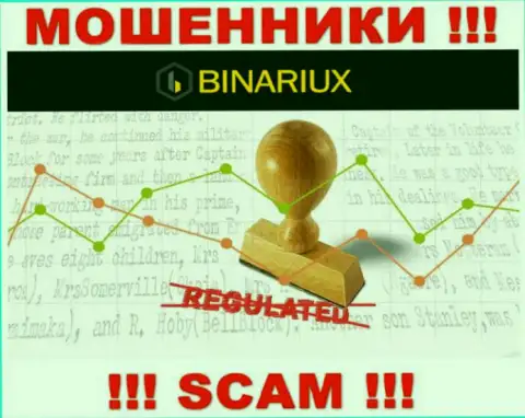 Осторожно, Binariux - это МОШЕННИКИ !!! Ни регулятора, ни лицензии у них нет