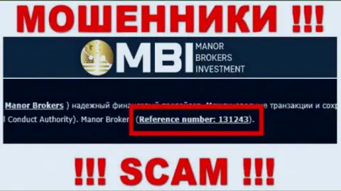 Хоть Manor Brokers Investment и представляют на сервисе лицензионный документ, знайте - они все равно МОШЕННИКИ !