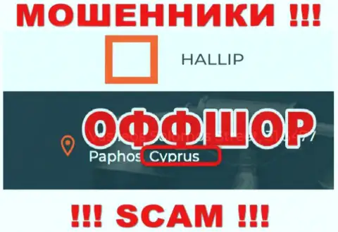 Разводняк Hallip имеет регистрацию на территории - Cyprus