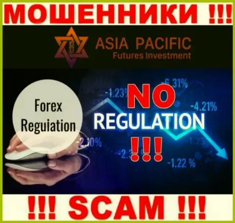 НЕ РЕКОМЕНДУЕМ иметь дело с Азия Пасифик Футурес Инвестмент, которые не имеют ни лицензии на осуществление деятельности, ни регулятора