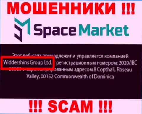 На официальном информационном сервисе SpaceMarket говорится, что указанной организацией руководит Widdershins Group Ltd