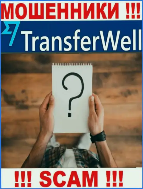 О лицах, управляющих конторой TransferWell Net абсолютно ничего не известно