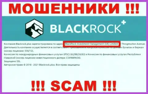Руководителями BlackRock Plus оказалась контора - БлэкРок Инвестмент Менеджмент (УК) Лтд