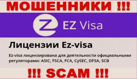 Преступно действующая компания EZ Visa крышуется мошенниками - DFSA