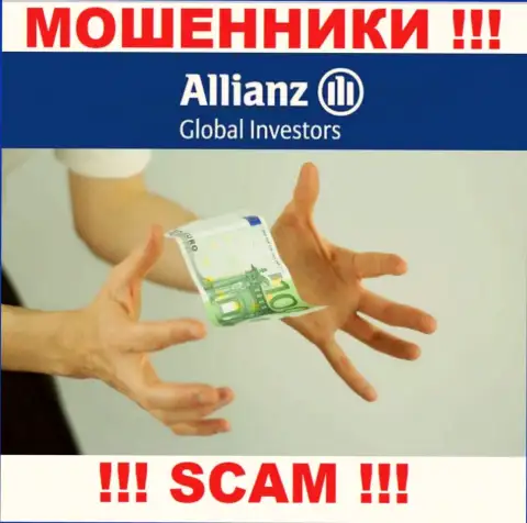 В дилинговой организации AllianzGI Ru Com требуют заплатить дополнительно проценты за вывод денежных вложений - не делайте этого
