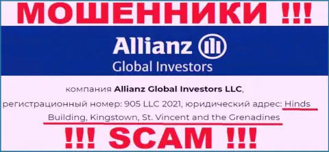 Офшорное расположение Allianz Global Investors по адресу Хиндс Билдинг, Кингстаун, Сент-Винсент и Гренадины позволило им беспрепятственно обворовывать