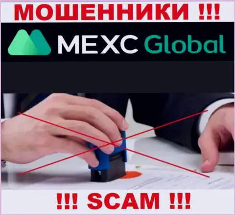 MEXC Global - это явно МОШЕННИКИ !!! Контора не имеет регулируемого органа и разрешения на свою деятельность
