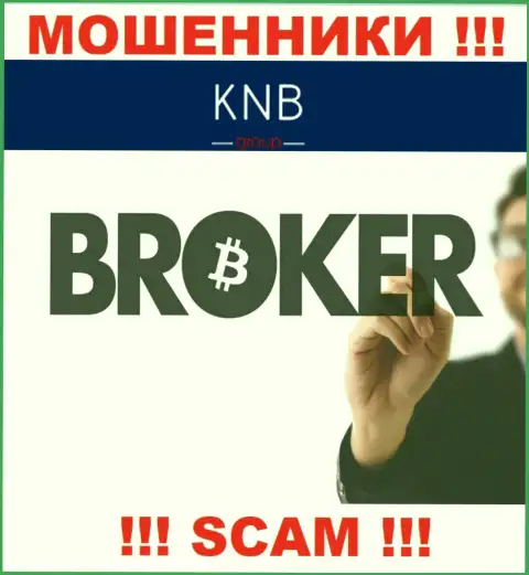Брокер - в этом направлении оказывают услуги мошенники KNB Group Limited