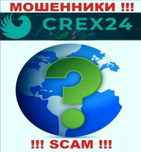 Crex24 Com у себя на web-сервисе не показали инфу о адресе регистрации - лохотронят