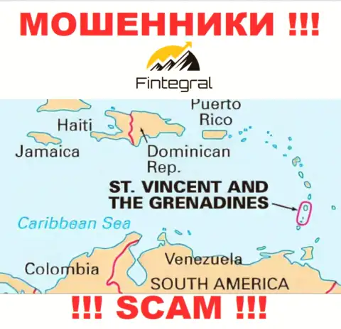 St. Vincent and the Grenadines - здесь официально зарегистрирована жульническая организация Fintegral