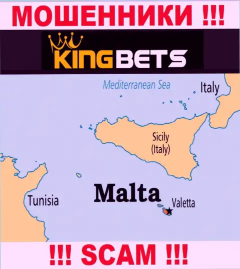 KingBets - это мошенники, имеют офшорную регистрацию на территории Мальта