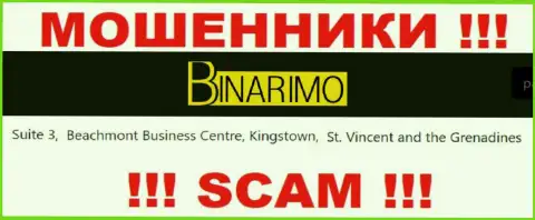 Binarimo - это разводилы ! Спрятались в оффшорной зоне по адресу Suite 3, ​Beachmont Business Centre, Kingstown, St. Vincent and the Grenadines и вытягивают денежные средства людей