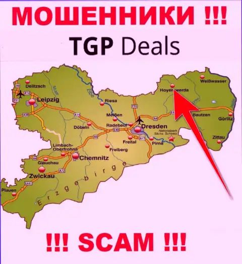 Оффшорный адрес компании TGP Deals неправдив - лохотронщики !
