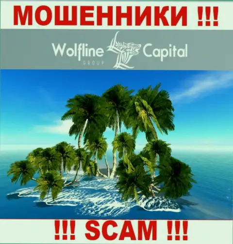 Мошенники WolflineCapital Com не указывают достоверную инфу касательно своей юрисдикции